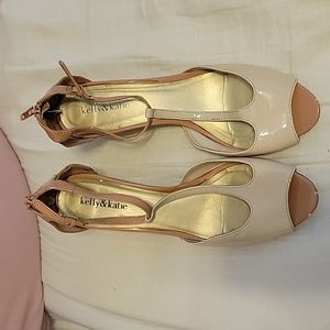 Kelly&Katie T-strap wedge heels